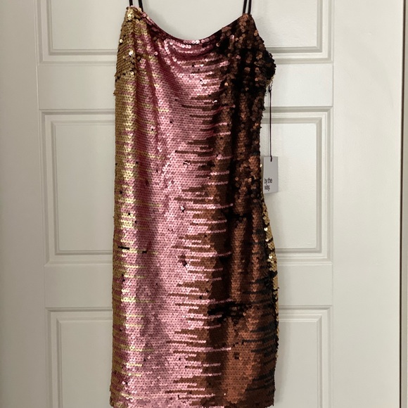 By The Way ‘Steena Sequin Dress in Pink Multi’ - Picture 3 of 5
